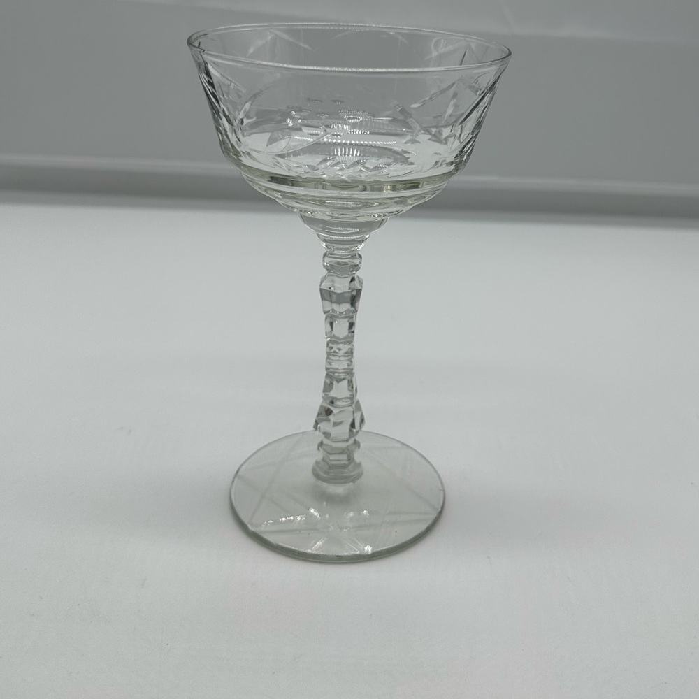 Rock Sharpe Artic Rose Champagne Tall Sherbet Glass
